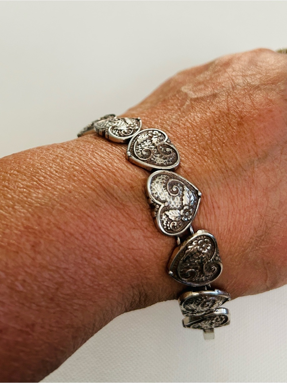 Brighton Silver Heart Link Bracelet - Picture 8 of 8